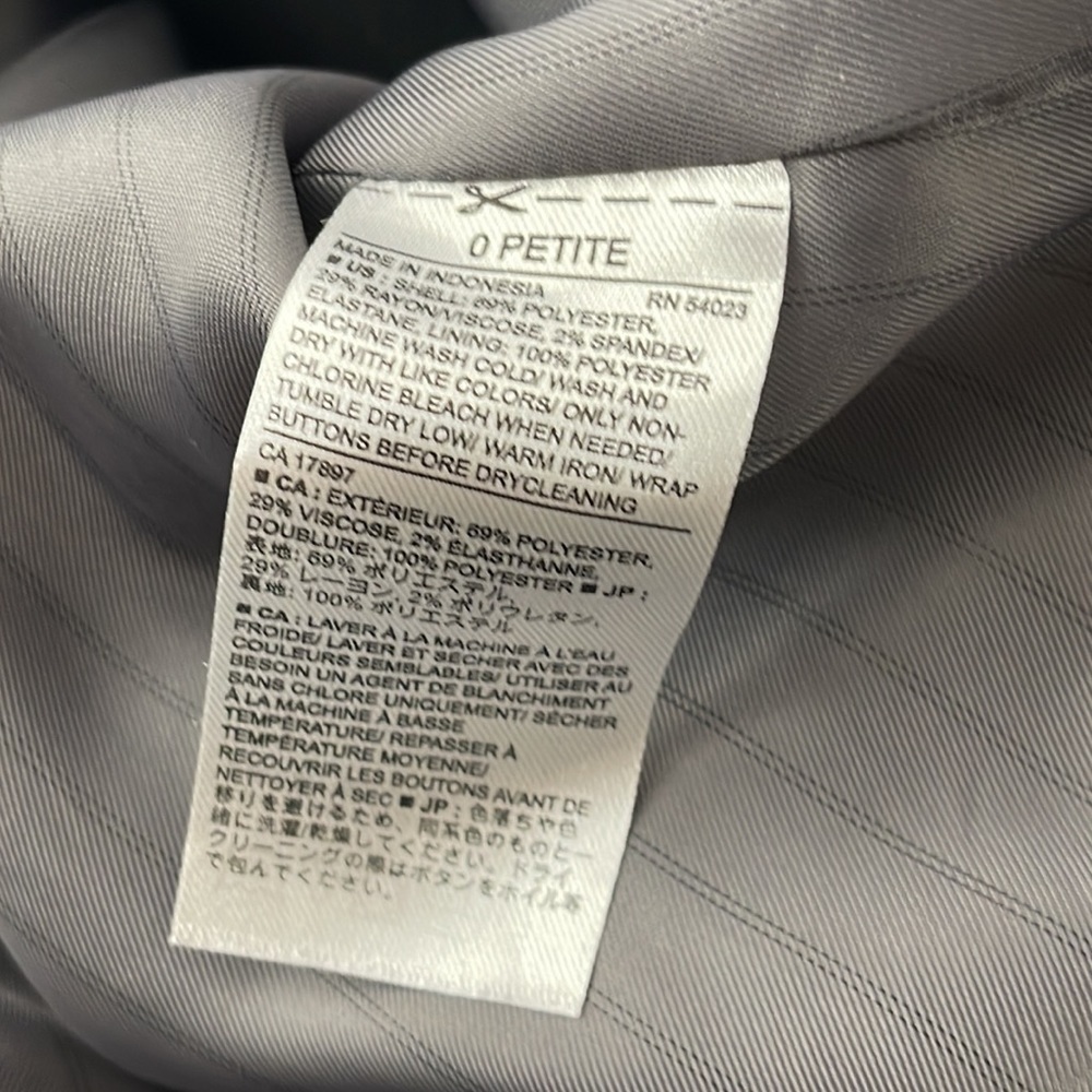 🆕 BANANA REPUBLIC blazer Jacket Size 0P - Picture 5 of 5